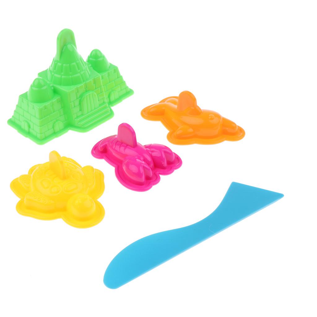einstellen Von 5 Kunststoff Gebäude Sand Formen Strand Sandburg Sand Kasten freundlicher Spielzeug Spaß