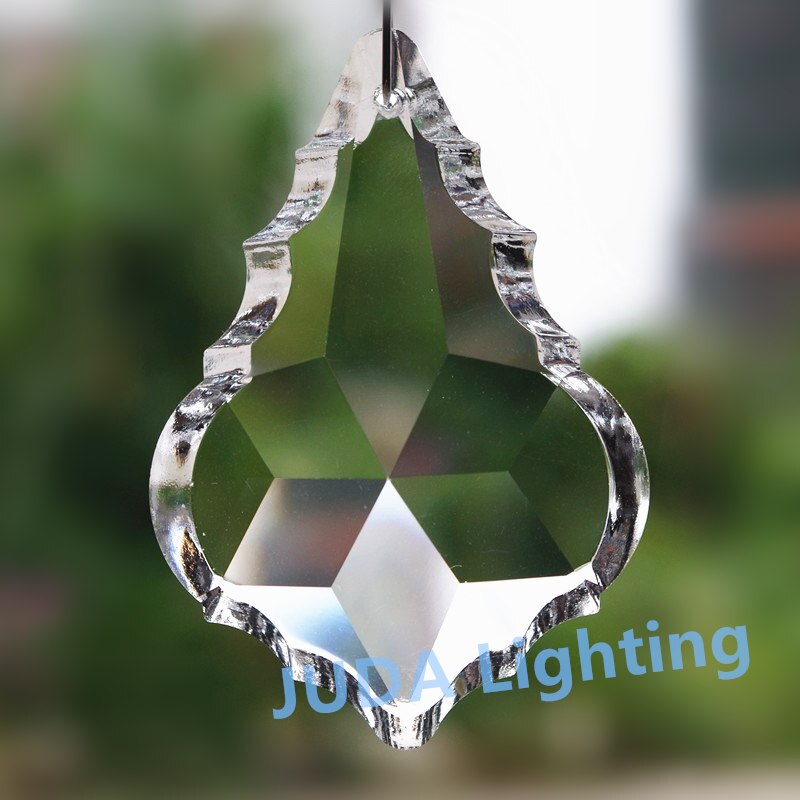 Kroonluchter Crystal Maple-vormige crystal K9 crystal voor kaars lamp kristal licht led kroonluchter hanglamp gras fittings DIY
