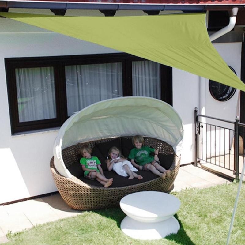 Triangle Waterproof Sun Shelter Outdoor Sunshade Protection Awning Garden Shade Cloth Sail Pool Patio Camping Canopy Shade L4O4