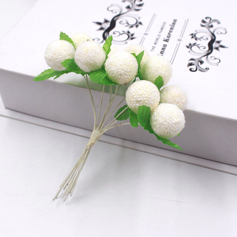 10 Stks/partij Kleine Boeket Kunstbloemen Meeldraden Cherry Berry Kerst Festival Party Decor