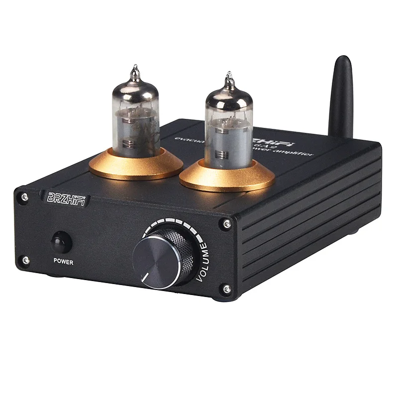 HiFi Vacuum Tube Amplifier Bluetooth 5.0 TPA3116 50W+50W Stereo Amplificador Home Audio Power Amplifier: black