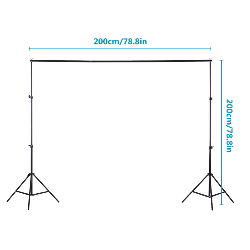 Einstellbare Fotografie Studio Hintergrund Hintergrund Stand System Unterstützung Bausatz 200*200cm für Heimat Studio Fotografie Aufnahme