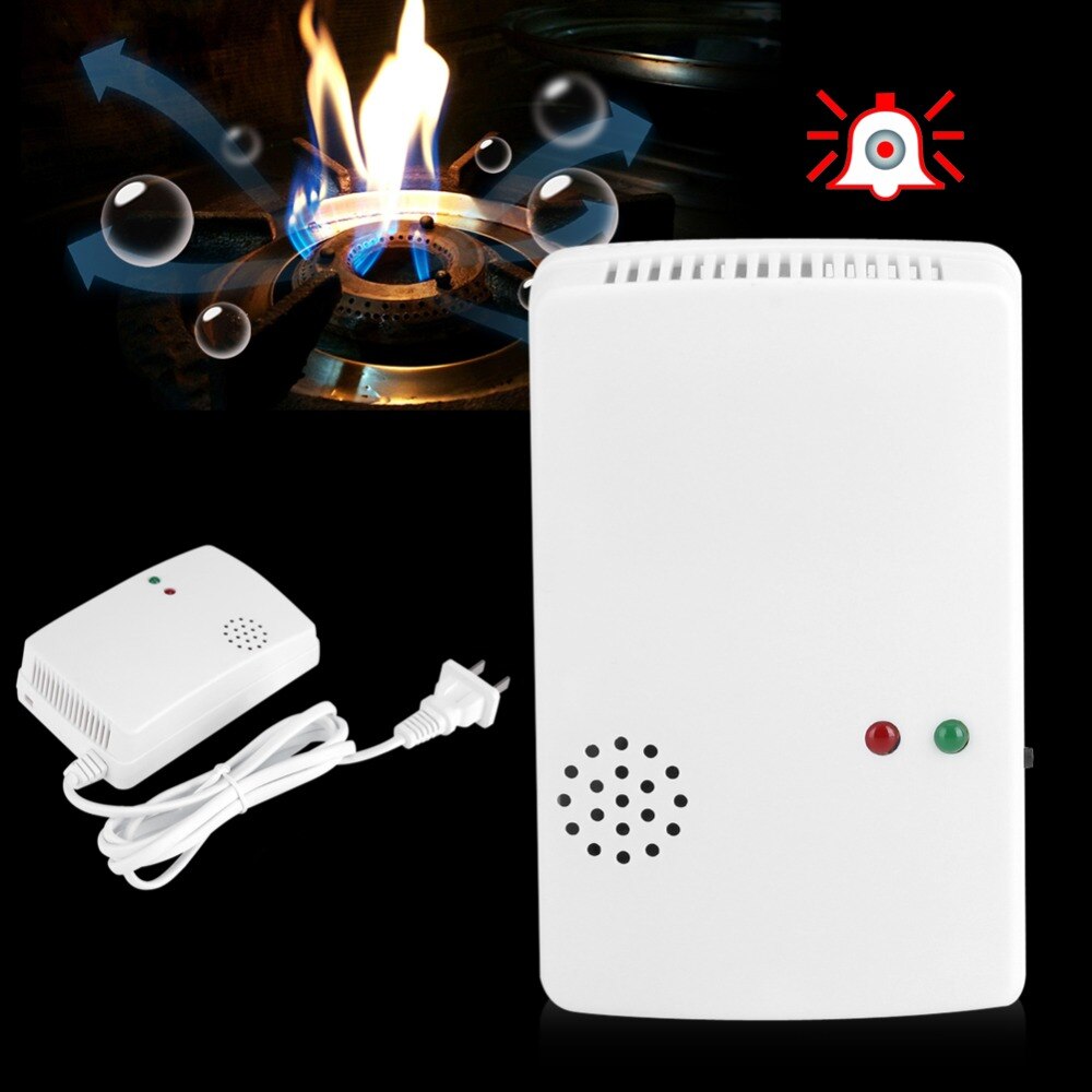 Natural Gas Leak Detector Natural Gas Leak Independent Detector Sensor, 110-240V 85db High Sensitivity Combustible Alarm