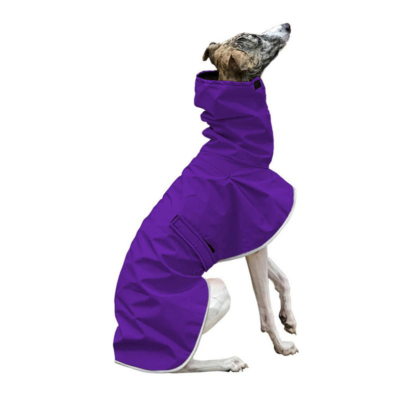 Italiaanse windhondkleding waterdichte Whippet jas Winter verstelbare windhondkleding Winter warme fleecekleding Hond warme jas: M / Rood