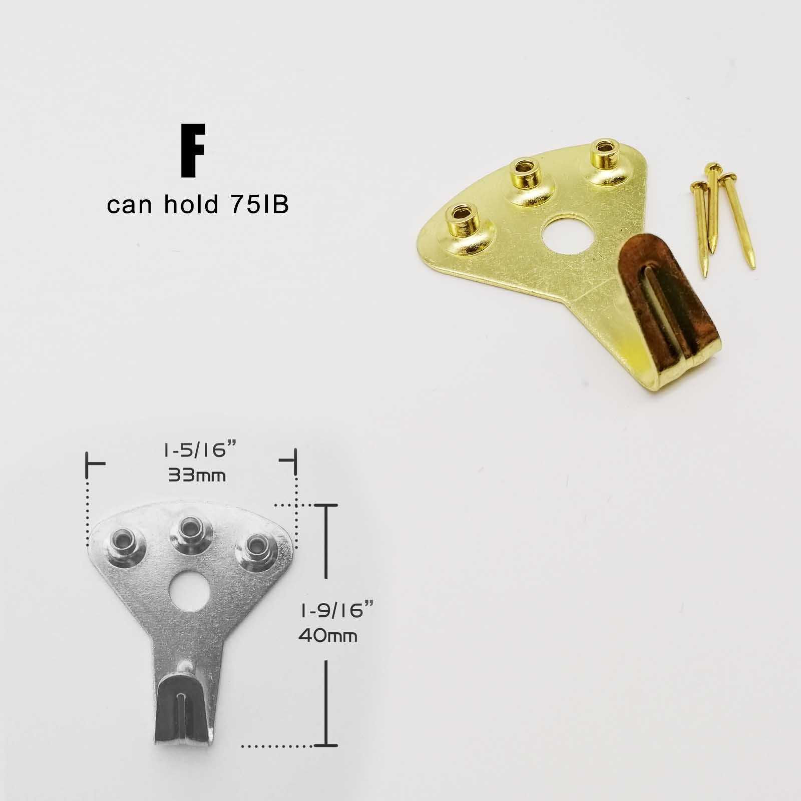 5Pcs 10 20 30 50 100IB Hoge Sterkte Stalen Metalen Foto Foto Olieverf Frame Spiegel Klok Haak Hanger hard Hout Effen Muur