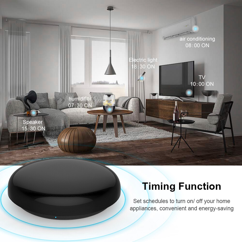 Wi-Fi Smart IR Controller APP&Voice Control For Alexa Google Home Infrared 14m Remote Control for TV Air Conditioner Lamp