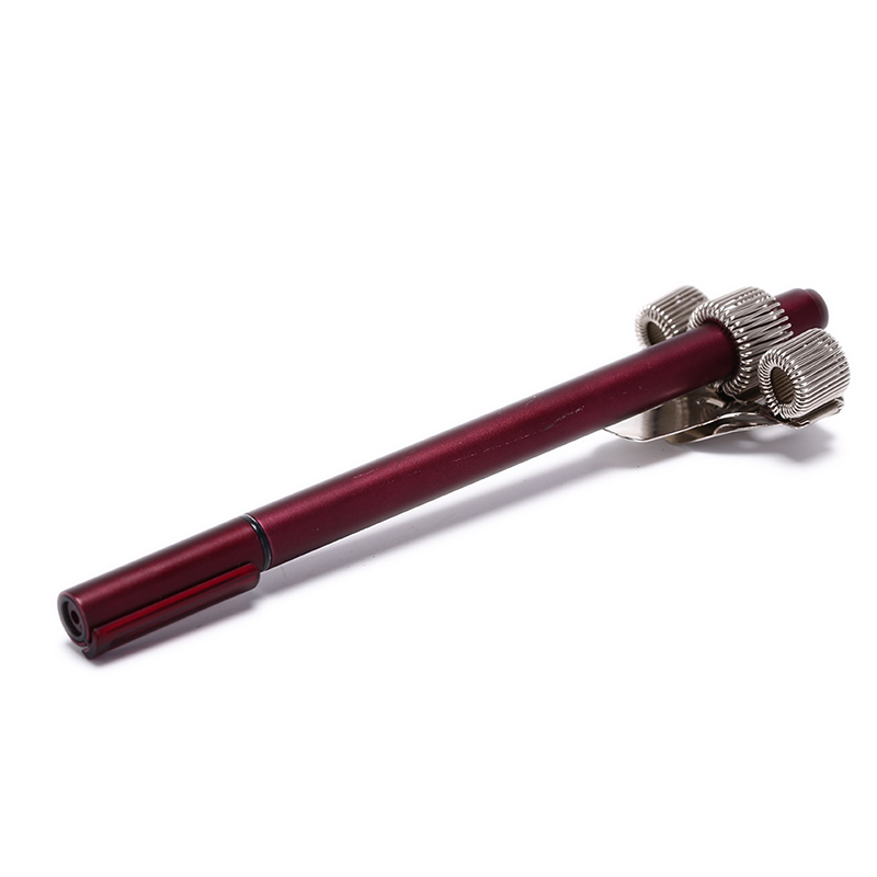 1 Pcs 3 Holes Nurse Uniform Pen Holders Triple Hole Metal Pen Holder With Pocket Clip Doctors Desk Storage