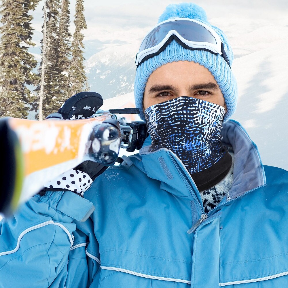Vinter fleecetrykk ansiktsmaske deksel balaclava varmere polar motorsykkel skjerf motorsykkel snowboard sykling ski vindtett kvinner menn