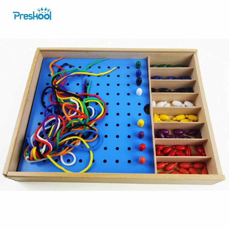 Baby Kids Toys Froebel Jun Gabe 2 Wood Beads Teaching Tool Learning Educational Preschool Training Brinquedo Juguets