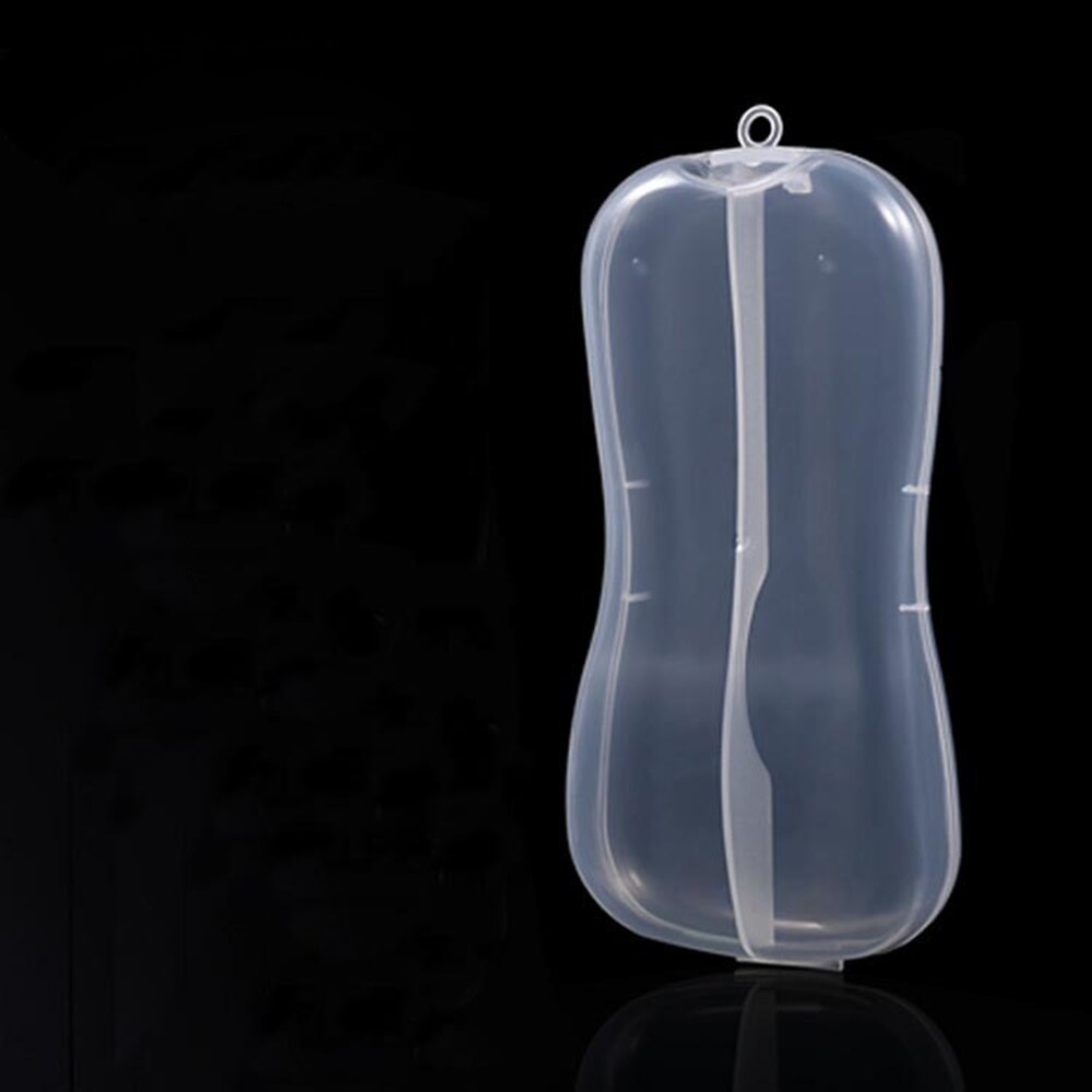Artículos de bebé portátiles, cuchara de plástico para niños, caja de vajilla transparente, organizador de almacenamiento, caja, soporte, utensilios de alimentación, cubiertos para niños