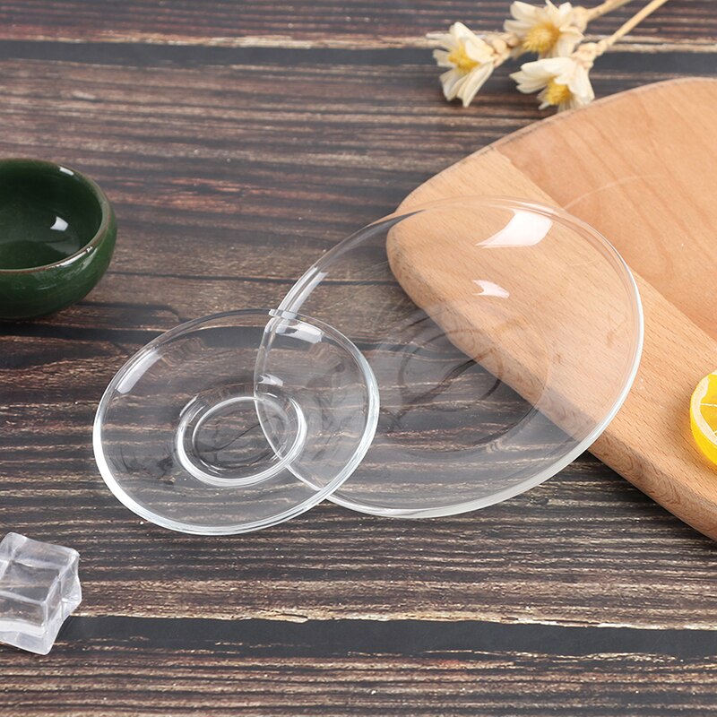 Kinds Heat Resistant Clear Glass Saucer for Tea Coffee Drink Cups Mug - Size S/L