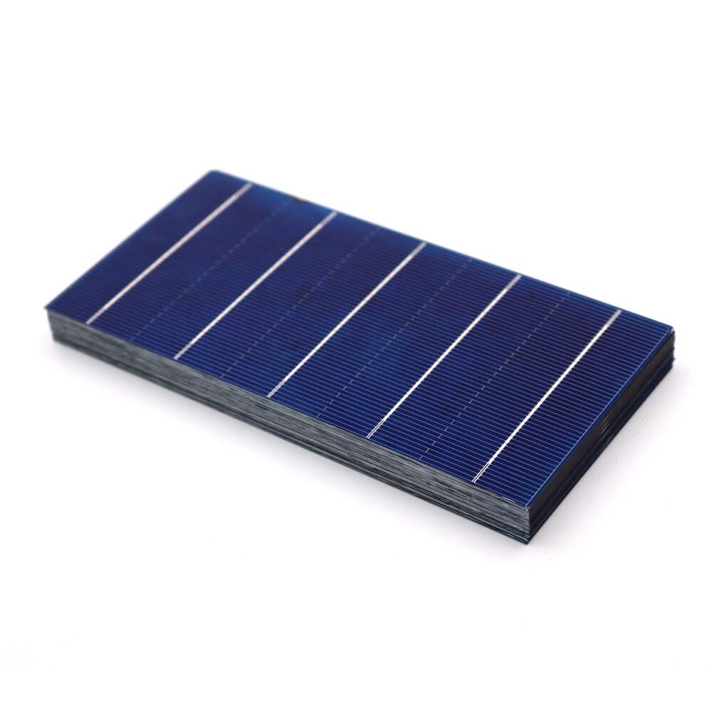 40/50/100 stk 2.4w 4.28a solceller 156 x 78mm høj effektivitet billig grade a pv diy fotovoltaisk polykrystallinsk solcellepanel
