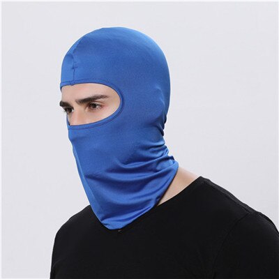 Sports Headscarf Neck Motorcycle Face Mask Winter Warm Ski Snowboard Wind Cap Outdoor Cycling Balaclava Hat: Blue