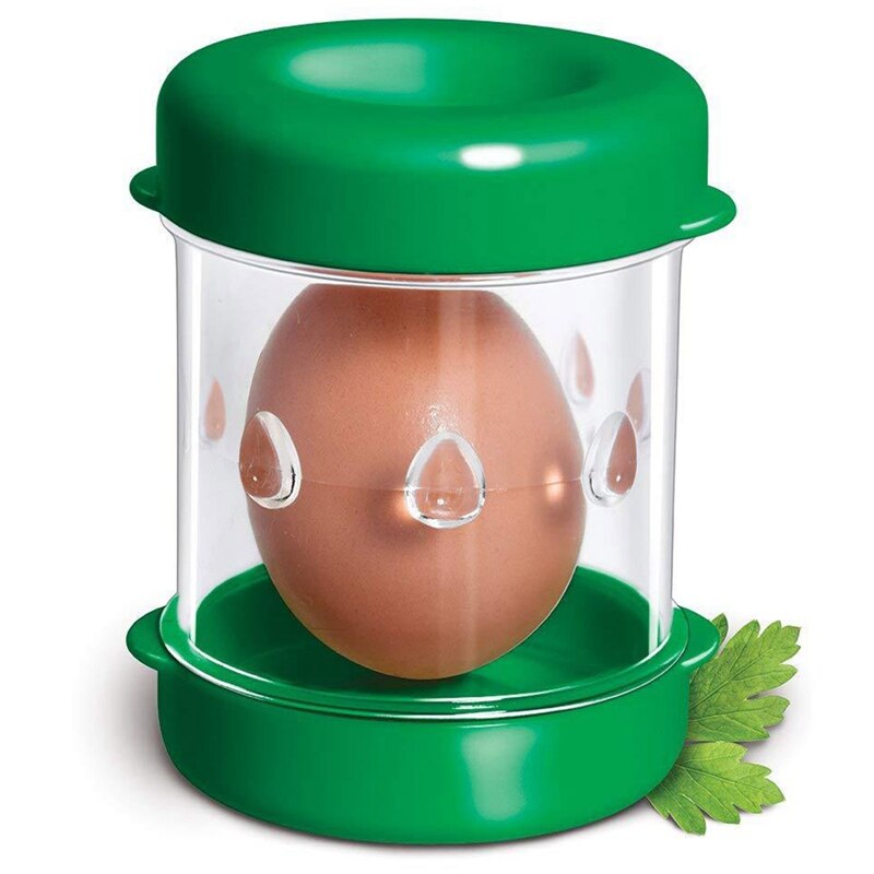 1 stk håndsving automatisk ægskaller kogt ægskræller ægværktøj ægskal separator køkkenudstyr skrælning: Gr