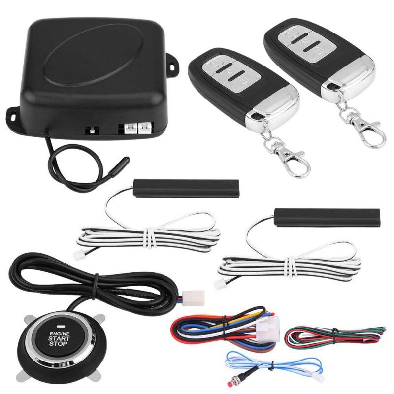 Car Alarm Remote Control Car Keyless Entry Engine Start Alarm System Button Remote Starter Stop Automatic
