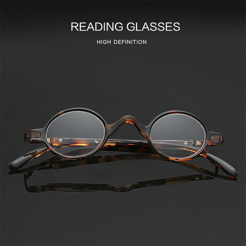 Uvlaik retro pequeno óculos de leitura moda masculina pequena moldura redonda óculos de leitura óculos de prescrição de alta qualidade