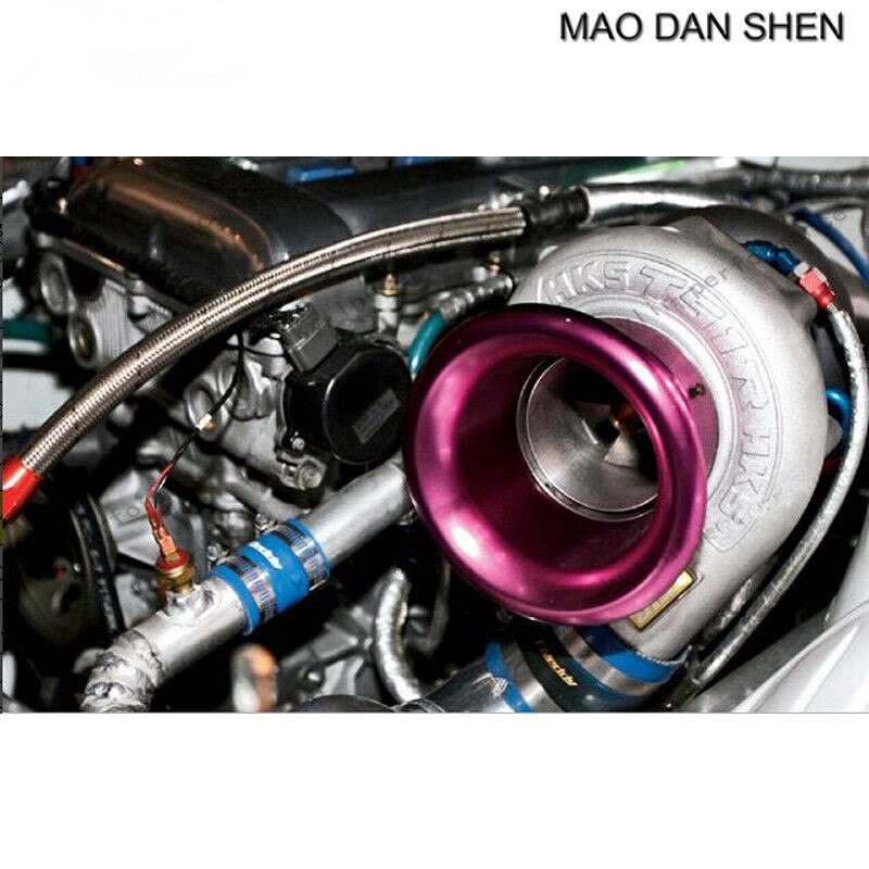 Car modified 3" Short Cold Air Compressor Intake Inlet Velocity Stack Turbo Horn Kit Universal