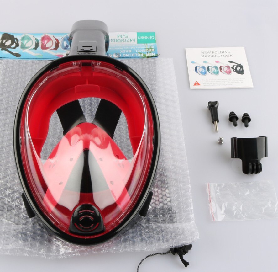 Diving Mask Snorkel Snorkeling Mask Detachable Camera Upgraded Dive Mask Newest Breathing System scuba diving snorkel mask j25