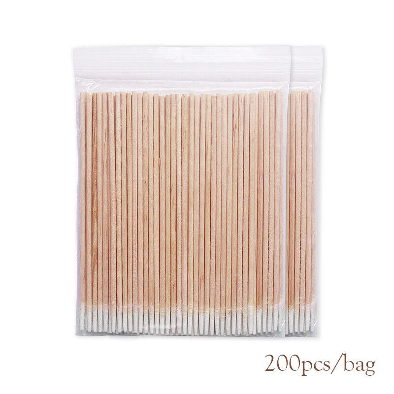Bastoncillos de madera para limpieza de uñas, 300 piezas, Corrector de detalles para manicura, quitaesmalte, herramientas de arte: Q49665-2