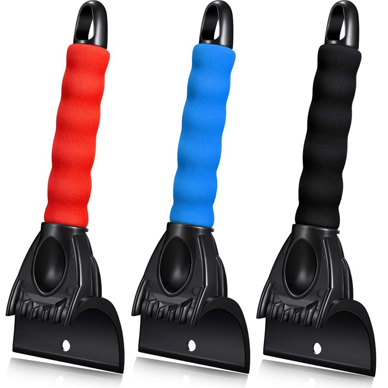 Newice skraber bil sneskraber frost og snerydningsværktøj til bil og små lastbiler forrude og vindue 3 stk.