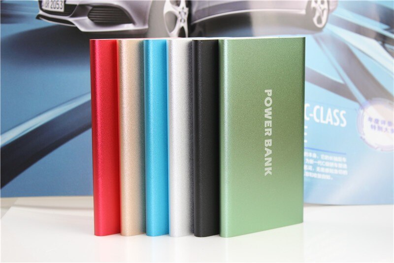 Ultra Slim Portable Power Bank 8000mAh Polymer Powerbank Mobile Charger External Battery Chargers 8000 mah Backup Battery