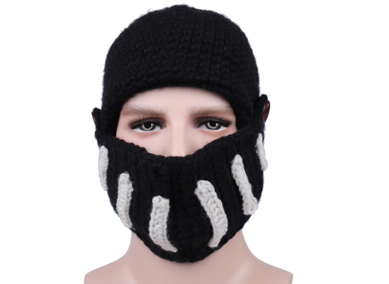 Di alta qualità di Inverno Cavaliere Romano Cappello di Lana Viso Collo Vento di Cotone Fatta A Mano Cappello Gladiatore Maschere Berretti cap per Il tempo libero