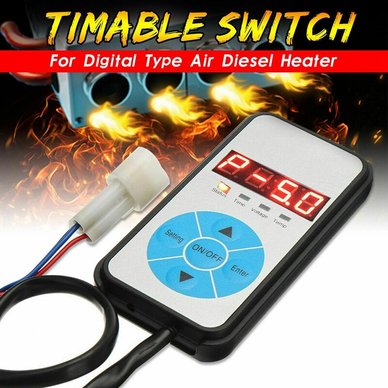 Parking Heaters Fuel Oil Switch 12/24V 5KW 8KW Timer Parts Parking Heater Controller for Car Track Air Fuel Oil Heater: Default Title