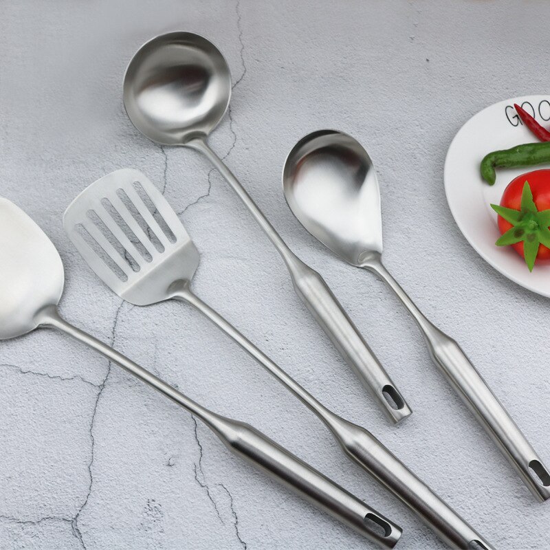 Stainless Steel Kitchenware Seven Sets Manufacturers Direct Selling Kitchen Supplies Cooking Spatula Ladel Kitchenware