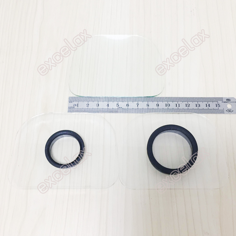 2PCS/Lot 97x72mm Transparent Front Single Glass Dual-Glass for Side Open CCTV Camera Housing Enclosure