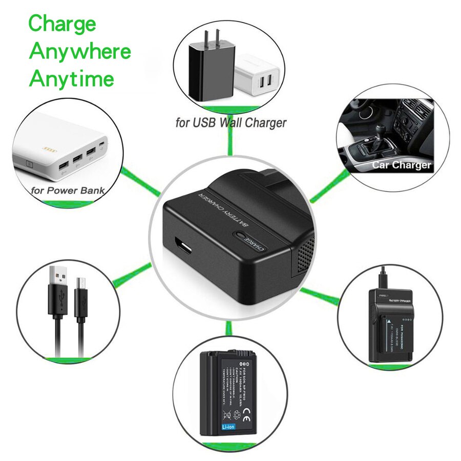 SANGER serii F USB ładowarka robić sony NP-F550 F730 F750 F960 F970 FM500H FM70 QM71D bateria pasuje CCD-RV100 CCD-SC9 CCD-TR1 kamery