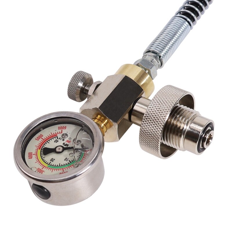 Duiken Pcp Lucht Systemen Rvs Din Vullen Opladen Adapter Slang Hpa Grote Gas Cilinder Kleine Cilinder