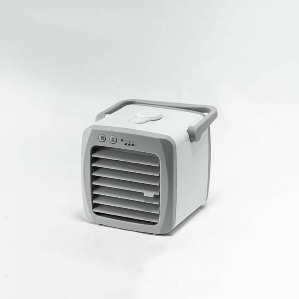 Three generations of cooler portable desktop anion Portable Mini Air Conditioner Water Cooling Fan Humidifier LED