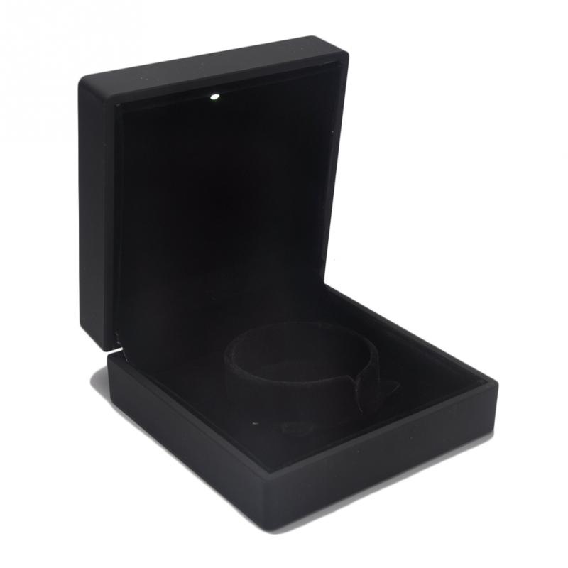 LED Light Wedding Ring Box Holder Marriage Organizer Heart Shape Display Velvet Ring Box Wedding Proposal Jewelry Storage