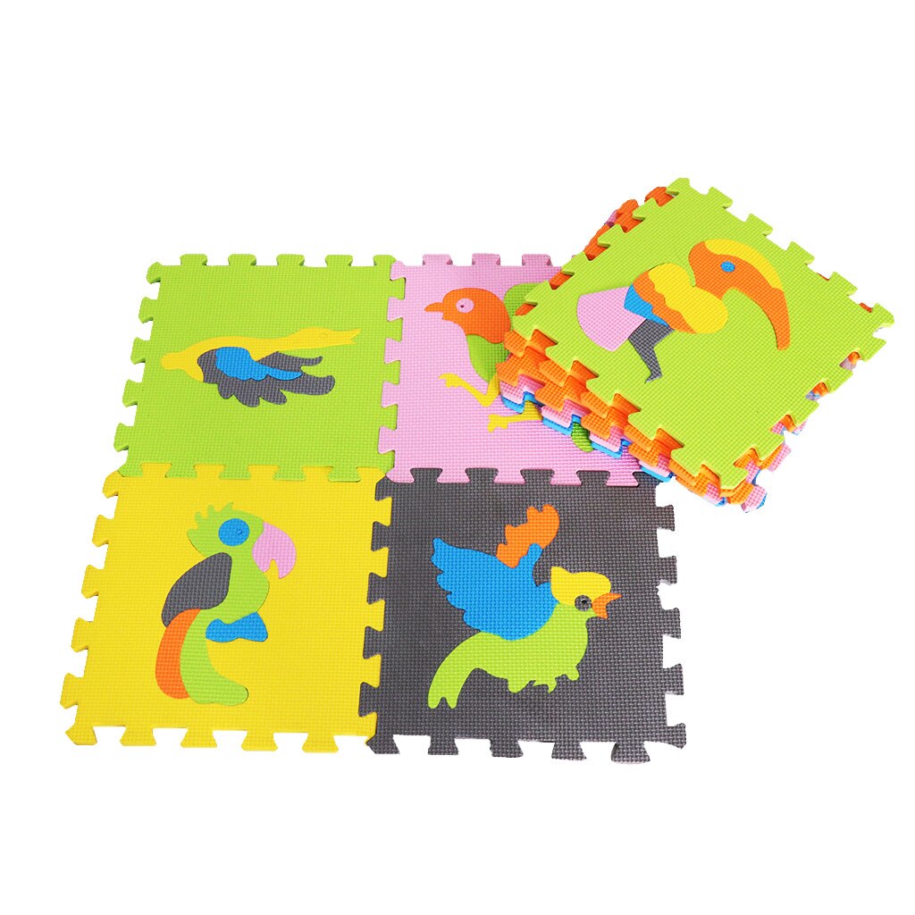 9 Tiles Eva Kids Play Flooring Foam Coloured Interlocking Activity Fun Mats Mat: Birds