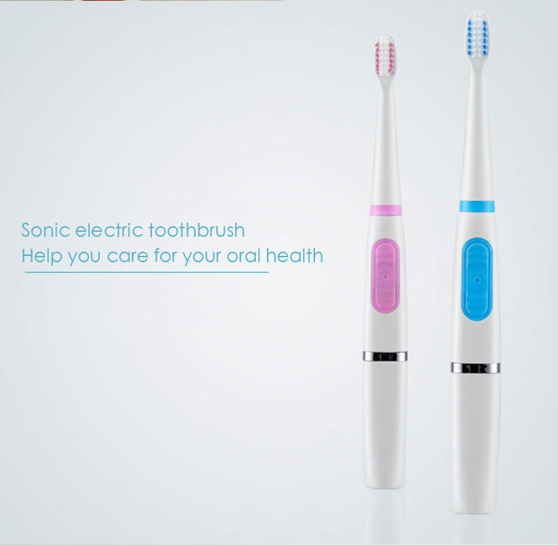 Ultrasound elektrische tandenborstel volwassen elektrische tandenborstel 3 opzetborstels waterdicht Ultrasound oral borstels