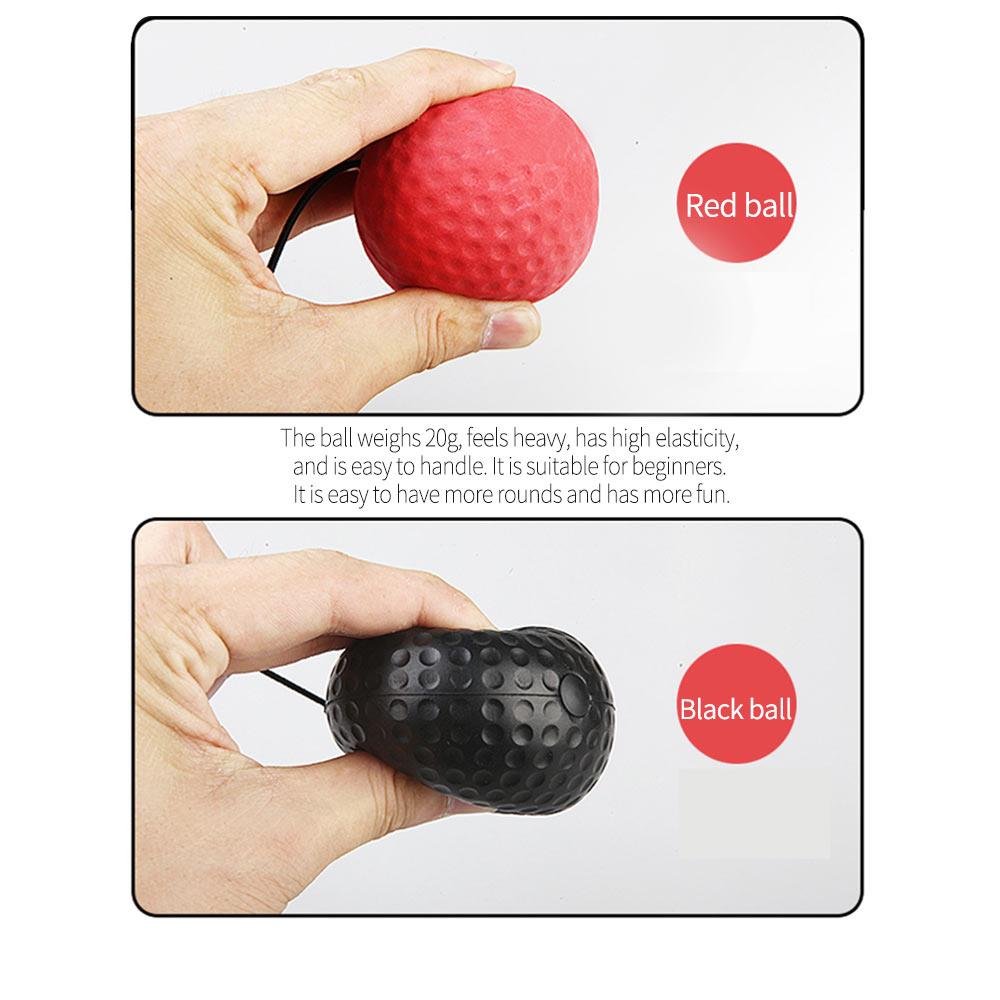 Med pannband boxning reaktion boll kamp boll stansboll magi gym body building tränare tillbehör slitstark resår