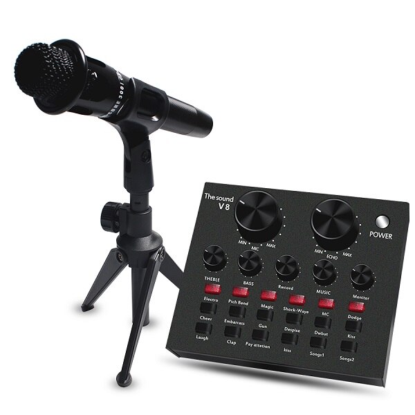 E300- draads microfoon metalen condensatormicrofoon handheld microfoon podcast studiomicrofoon 3.5mm voor opname: 3