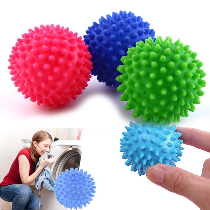Plastic Natuurlijke Wasmachine Droger Ballen Geen Chemische Verzachten Stof Kleren Wassen Reiniging Wasserij Bal Willekeurige Kleur Twee Maten kiezen