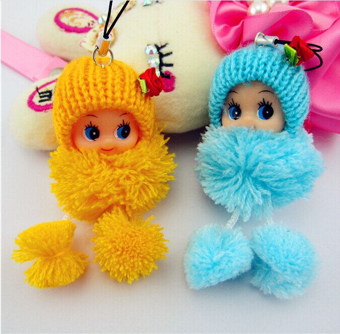 100pcs 8cm Kids Toys Soft Interactive Baby Dolls Toy Mini Doll For boys and Girls