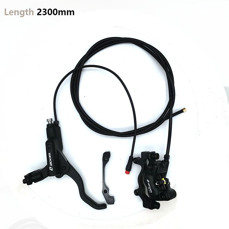 4-Pistons E-Bike Electric Scooter MTB MOTO Hydraulic oil Disc Brake 950mm 1300mm 2300mm Power off cut-off brake caliper: SKY BLUE