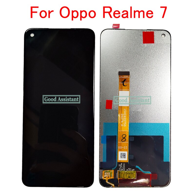 6.5 "Originele Zwart Voor Oppo Realme 7 Lcd-scherm + Touch Panel Digitizer Voor Oppo Realme 7 Realme7 lcd Display
