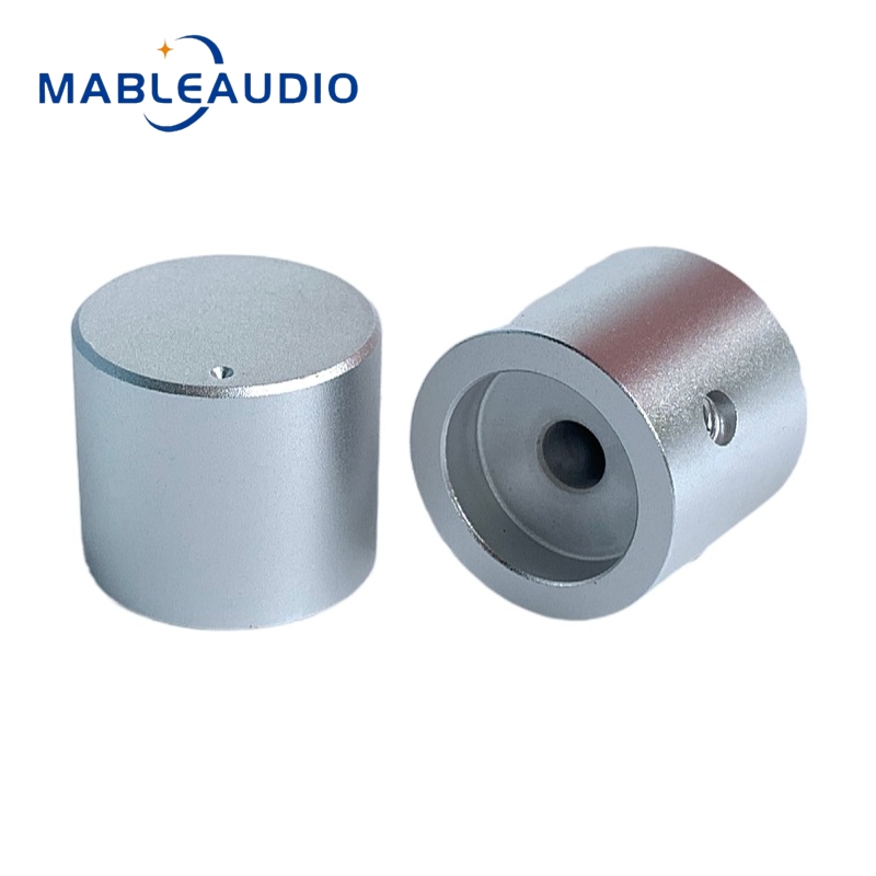 1 STKS 25x22mm Hoogwaardige Aluminium Effen Knop Volume Potentiometer HIFI Audio Versterker Knop