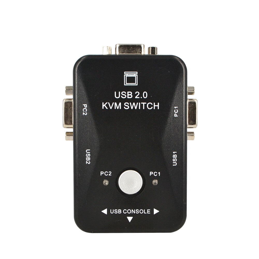 Kebidumei USB 2.0 KVM Switches 2 Port Switch Splitter Box PS / 2 Controller VGA SVGA Switch Box