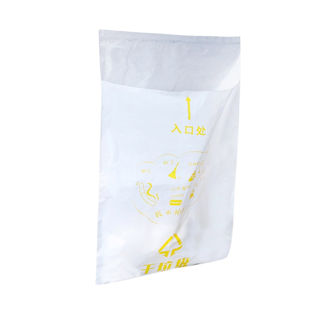 40PCS Car Trash Bag Disposable With a Strong Sticky Strip Portable Rubbish Bag Car Trash Bag Garbage Rubbish Disposable Bag: Yellow