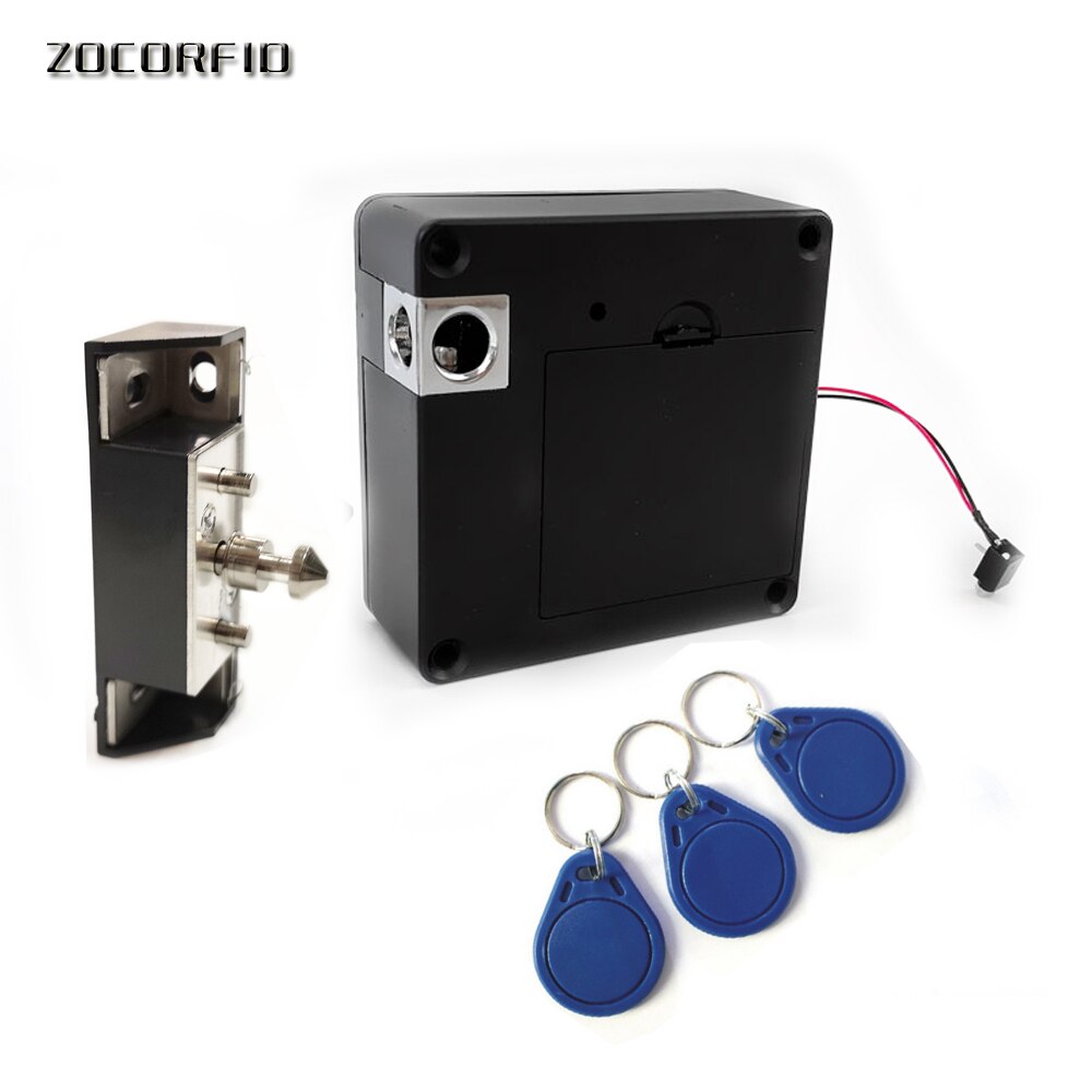 Smart Electronic Hidden RFID Cabinet Lock No Hole Easy Installation Furniture Locker Wardrobe Shoe Drawer Door Lock: group A