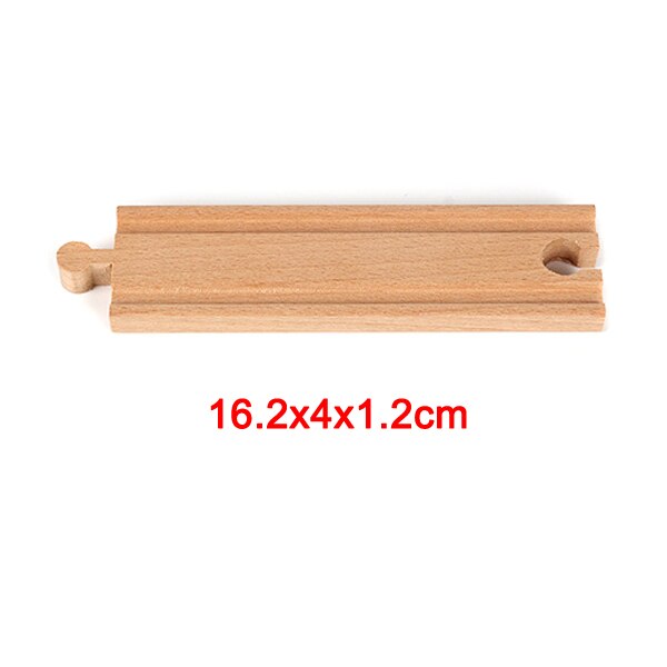 Wooden Train Track Accessories Railway Compatible with Wood Trains Wood Tracks Railway Toys for Kids BM88: long straight rail