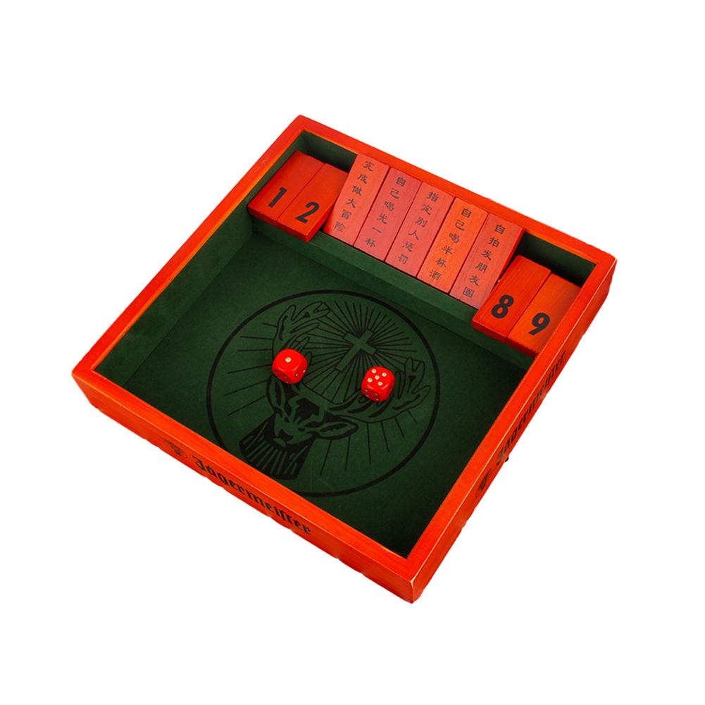 Excellent Workmanship Wooden Board Game With Dice Drinking Board Game For Parties KTV And Bar Performances: Default Title