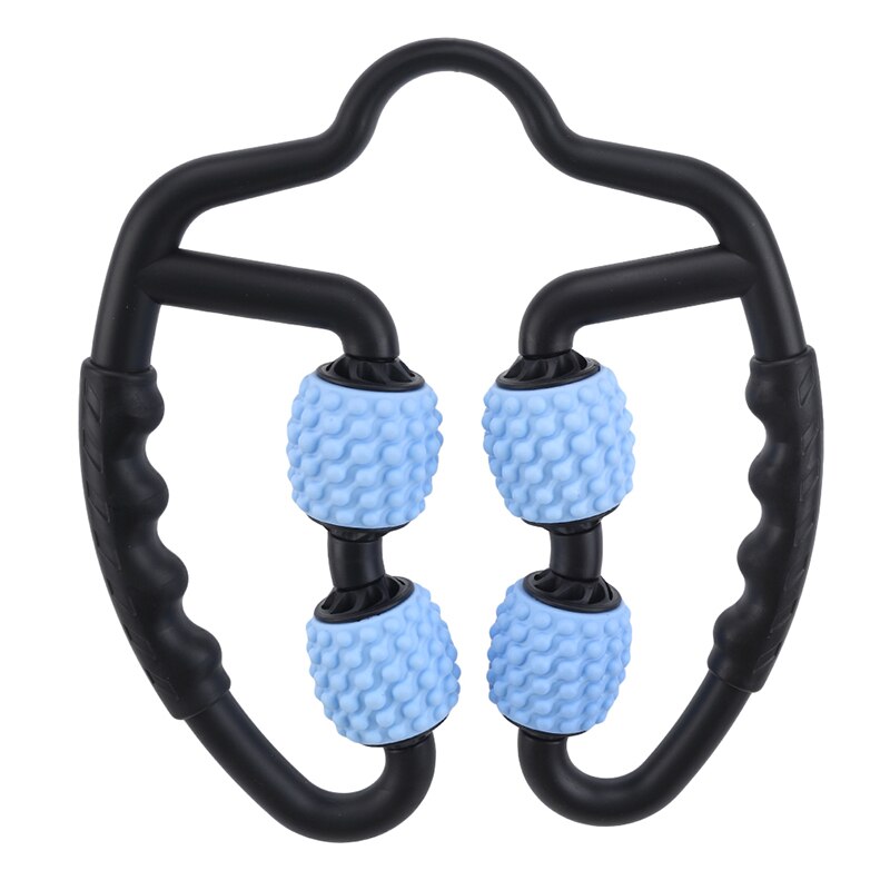 1Pc Foam Shaft Roller Muscle Relaxer Hand Leg Massage Roller Lean Leg Massage Fitness Equipments: Blue