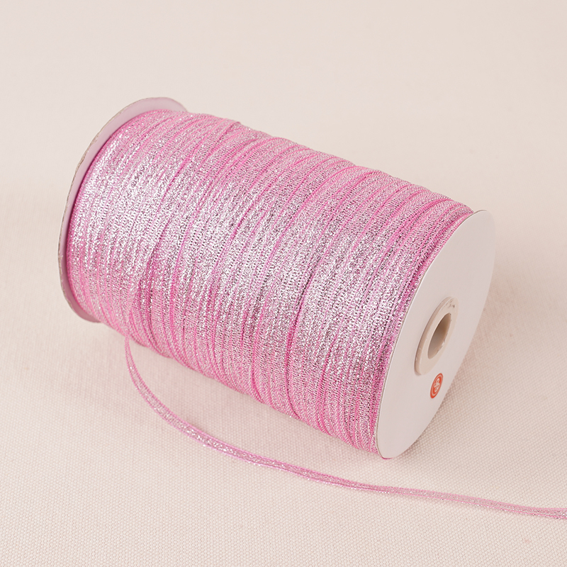 Cinta de raso de seda con purpurina dorada y plateada, 10 metros, 3mm, decoración para , hogar, boda, , Navidad, Halloween, Material DIY: Latón