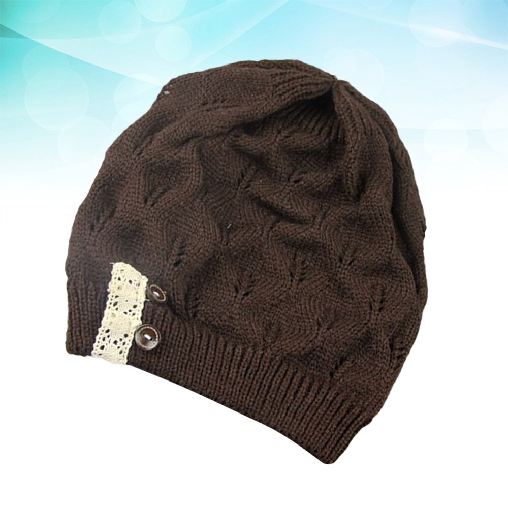 Stijlvolle Winter Hoed Eenvoudige Warmer Cap Koude Bescherming Hoed Creatieve Outdoor Gebreide Hoed Voor Lady Meisjes (Rood)